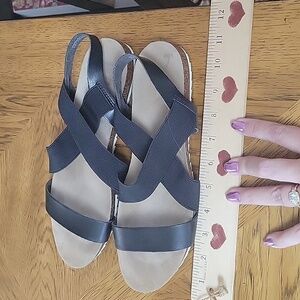 3/$12 ☆☆Strappy black sandals size 10